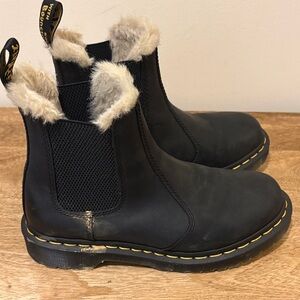 Doc Martens Fur-Lined Leather Boots